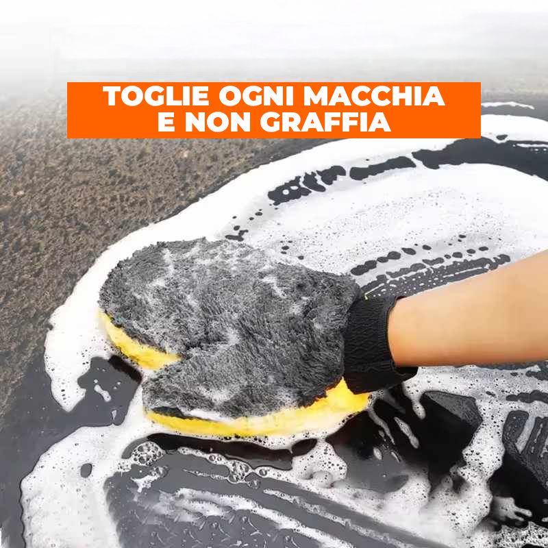 Guanto in Microfibra per Lavaggio Auto Professionale