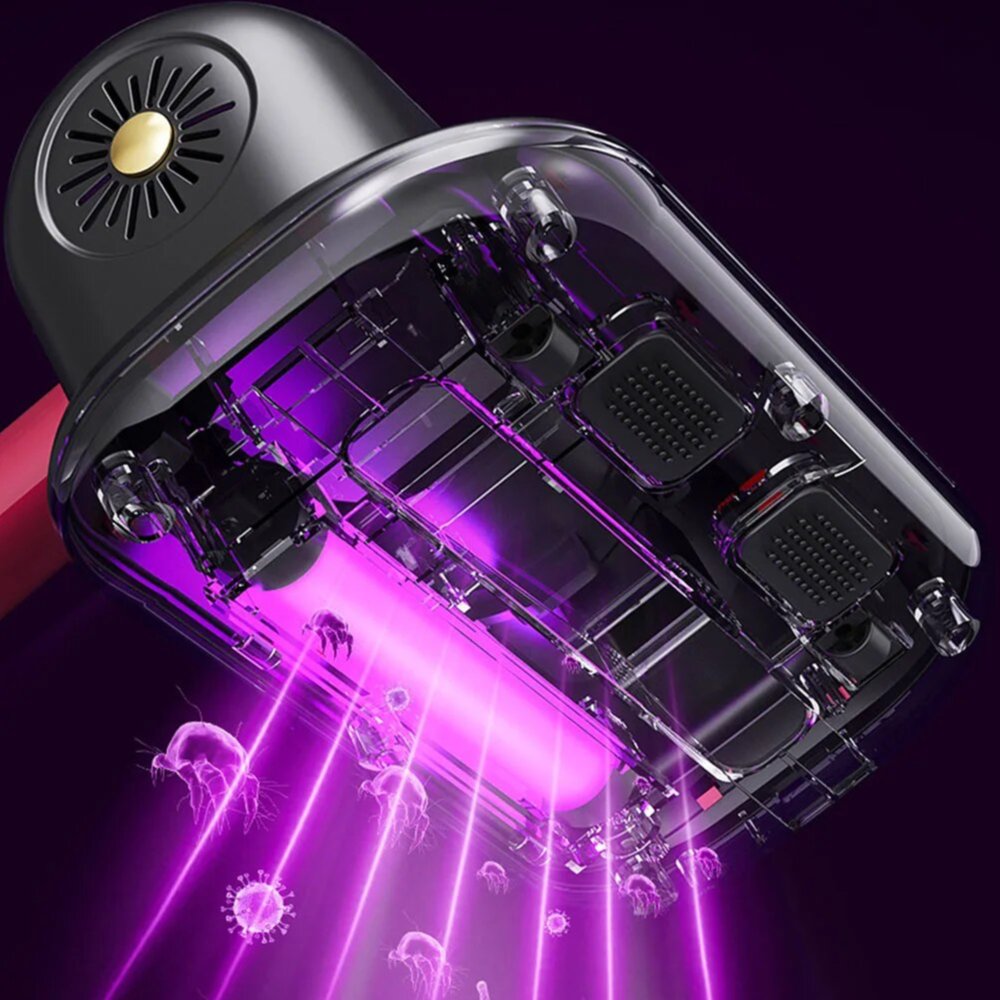 Aspiratore Antiacaro Senza Fili 100W – Pulitore Tessuti e Divani con Batteria Ricaricabile