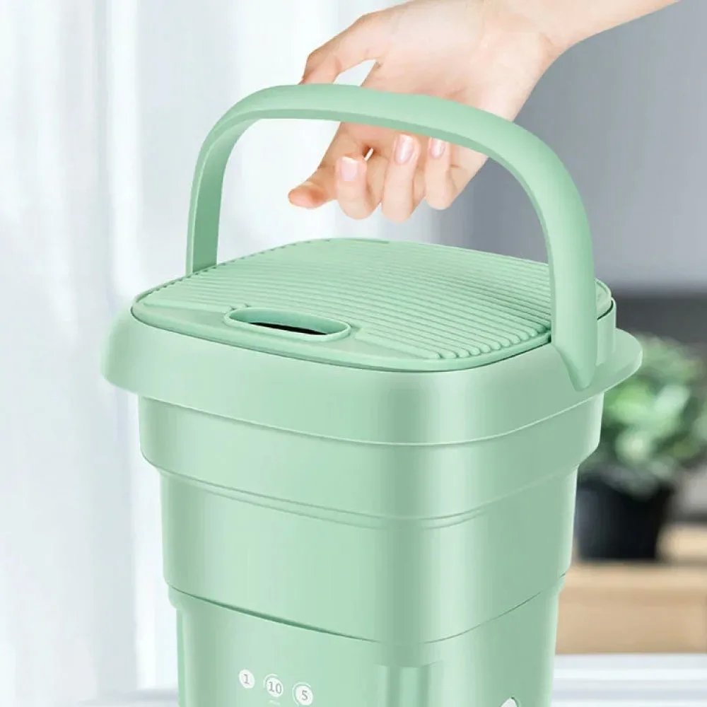 Lavatrice Portatile Pieghevole con Centrifuga