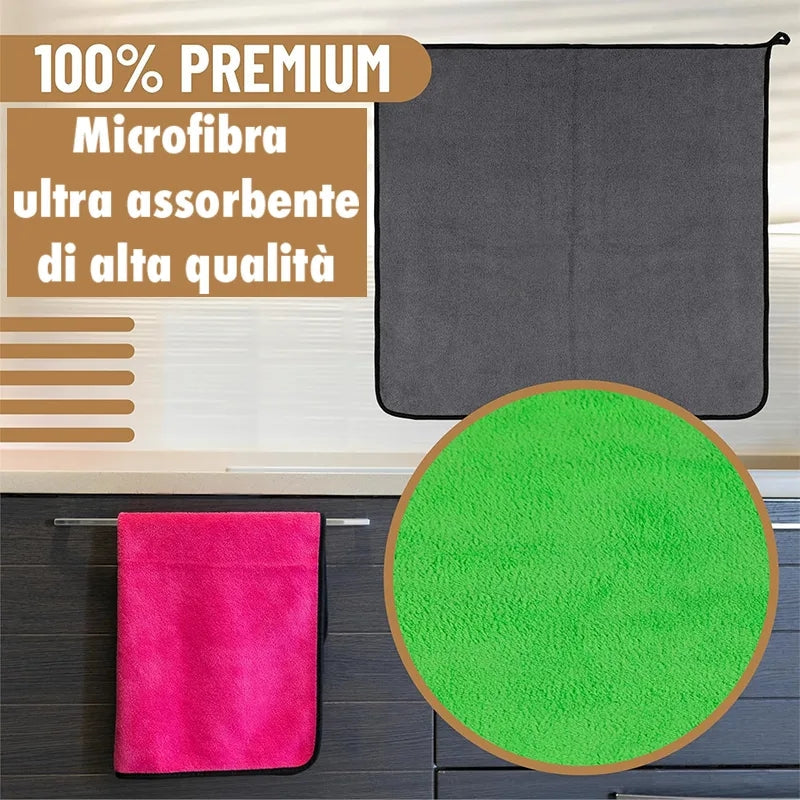 Panno in Microfibra Super Assorbente per Pulizia Profonda Multiuso