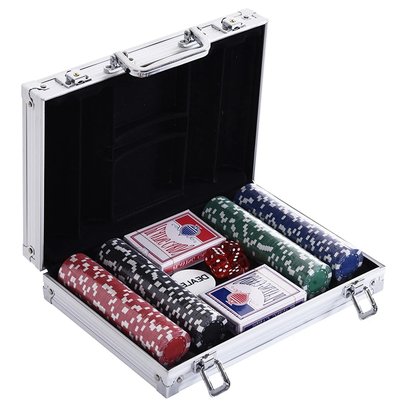 Valigetta Poker Professionale con 200 Fiches e 2 Mazzi di Carte