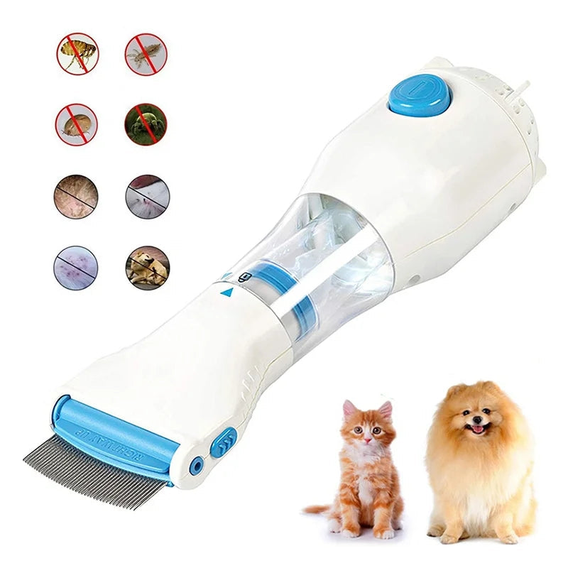Pettine Elettrico Antipulci e Antipidocchi per la Cura del Pelo dei tuoi Animali