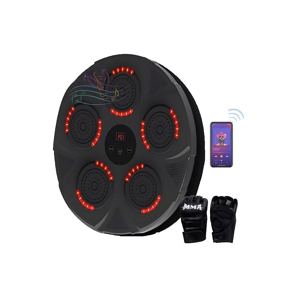 Macchina da Boxe Intelligente con LED e Bluetooth da Parete per Allenamento Domestico