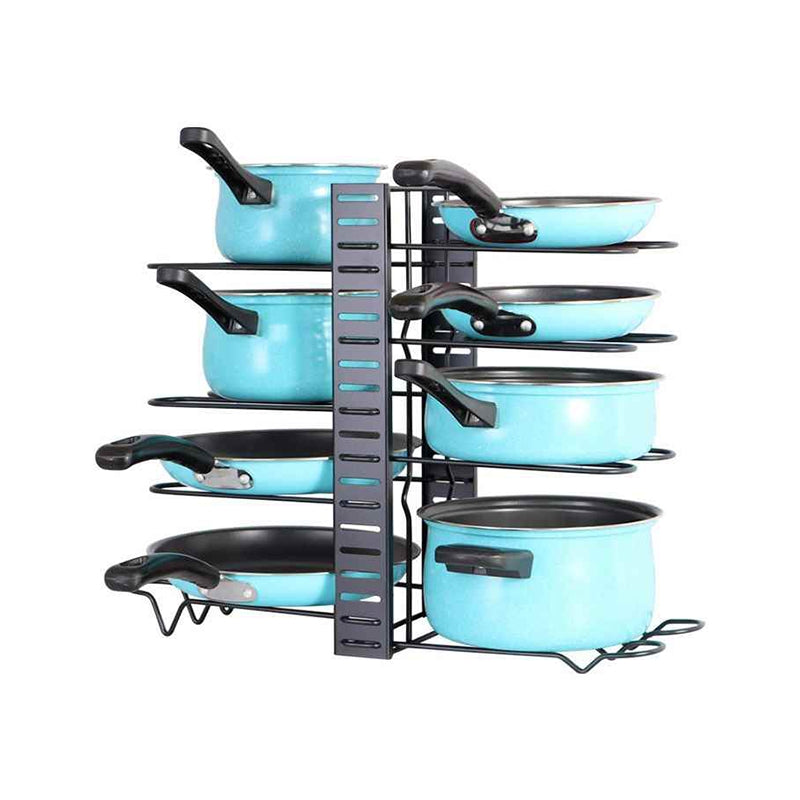 Organizzatore Regolabile per Pentole e Coperchi Cucina Ordinata