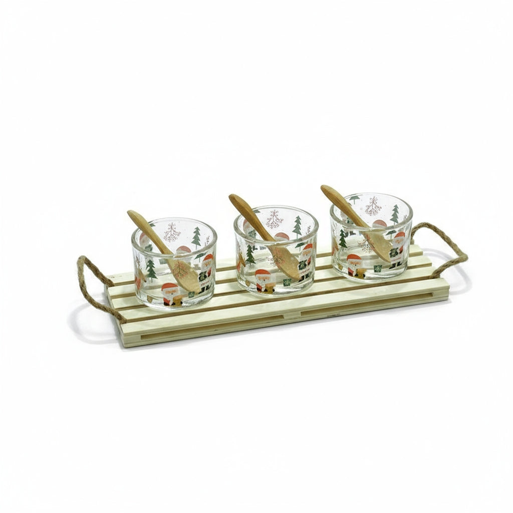 Antipastiere In Vetro Con Vassoio E Cucchiaio Per Tavola Festiva