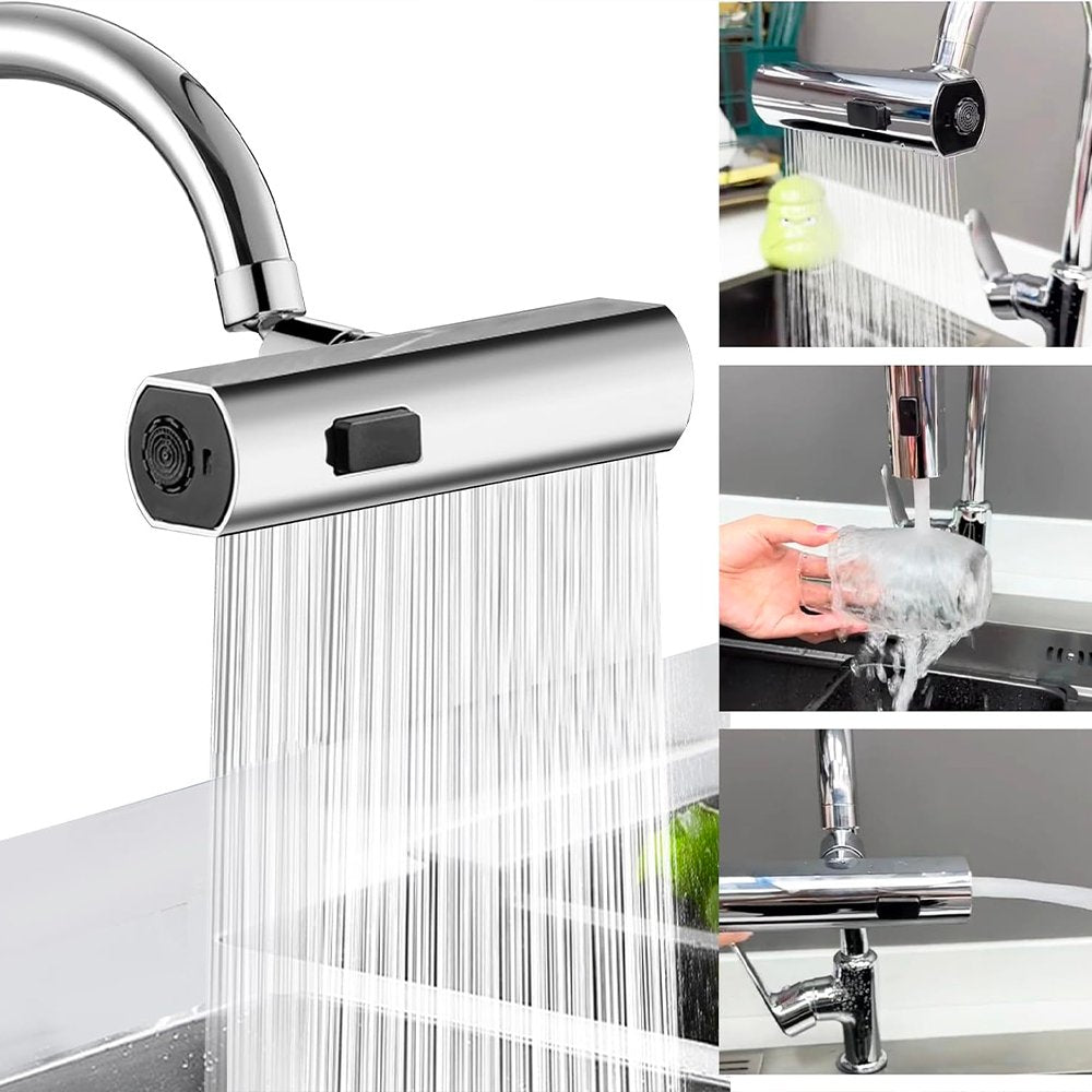 Rubinetto Girevole Universale 360° con Getti Multipli