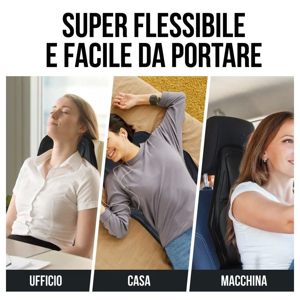 Poltrona Massaggiante Schiena, Compatibile con Poltrone e Sedie