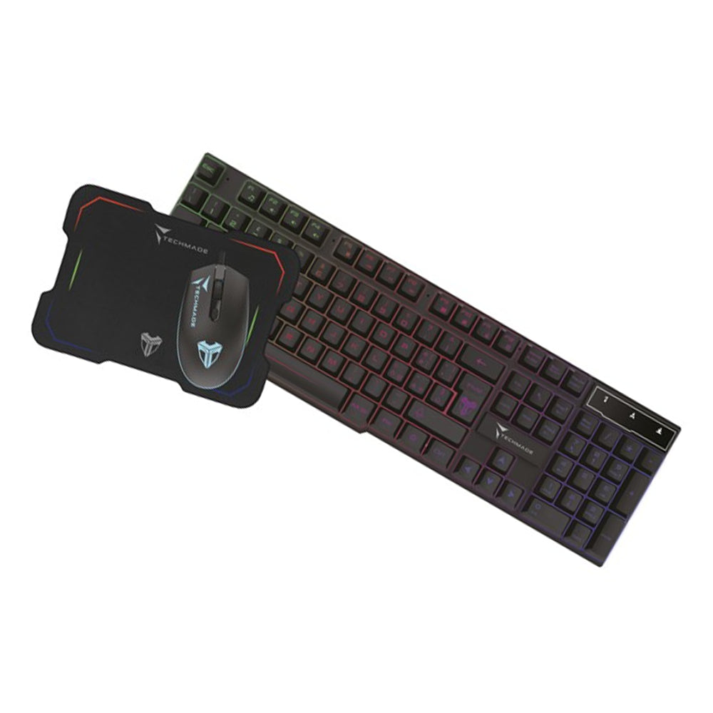 Set Gaming Tastiera Mouse Mousepad RGB LED