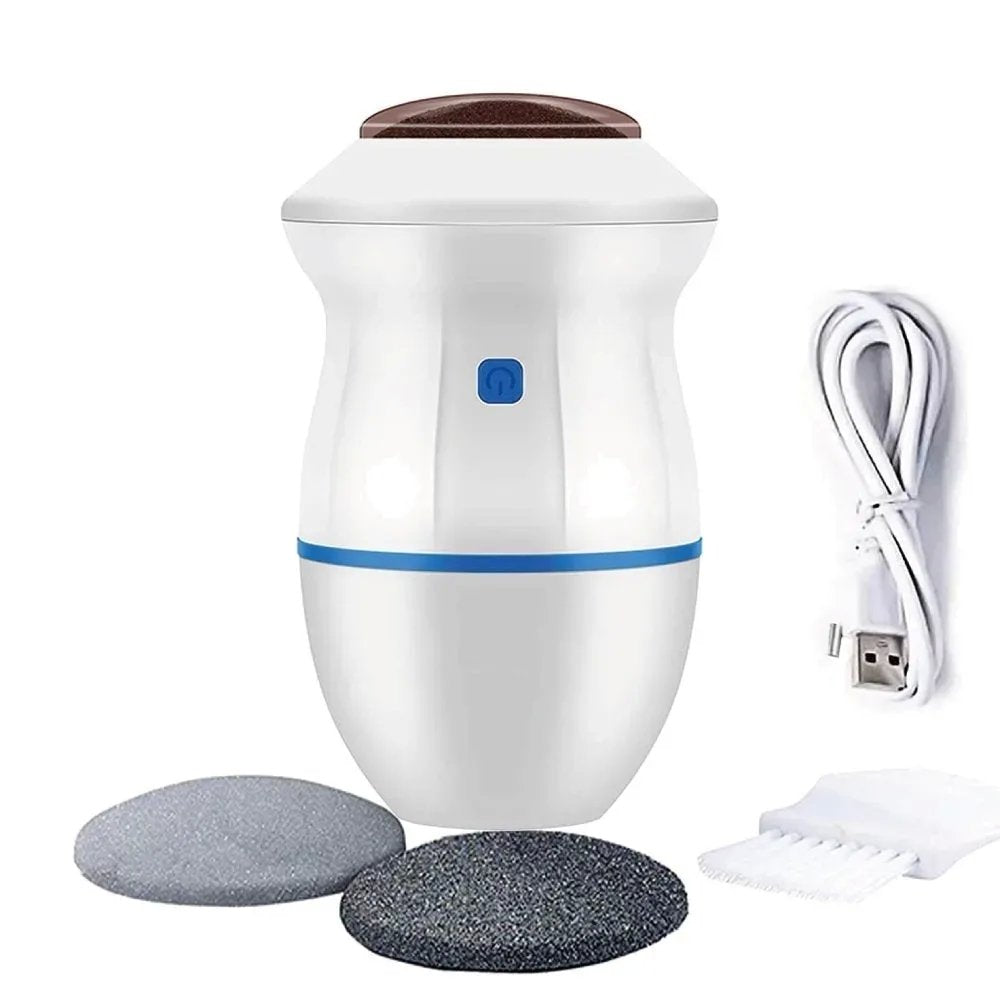 Dispositivo Elettrico per Pedicure – Rimozione Calli e Pelle Morta Ricaricabile con Testina Lucidante