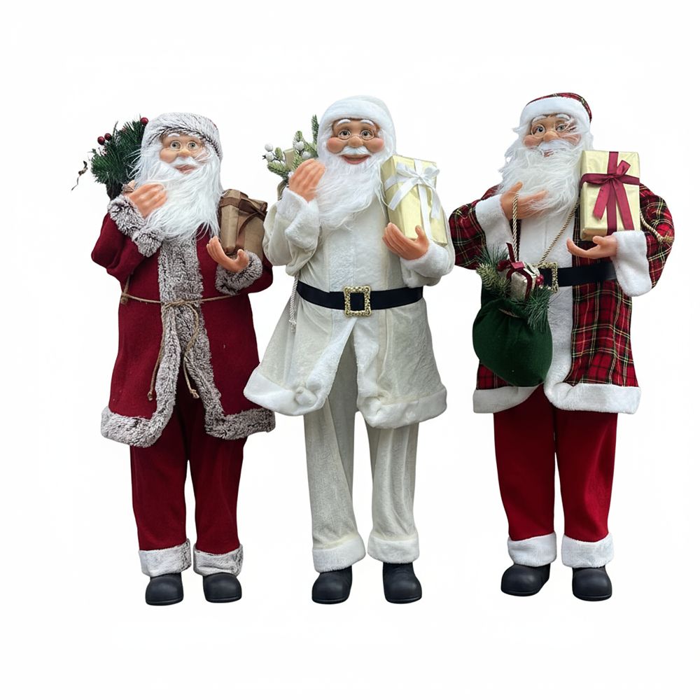 Addobbo Natalizio Babbo Natale 120cm