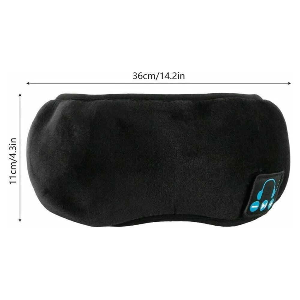 Maschera per Dormire con Audio Bluetooth e Blocco Luce
