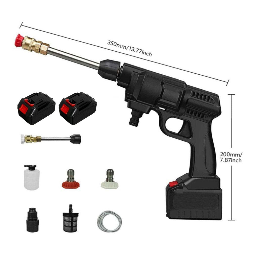 Pistola Idropulitrice a Batteria 48V ad Alta Pressione con Accessori Inclusi