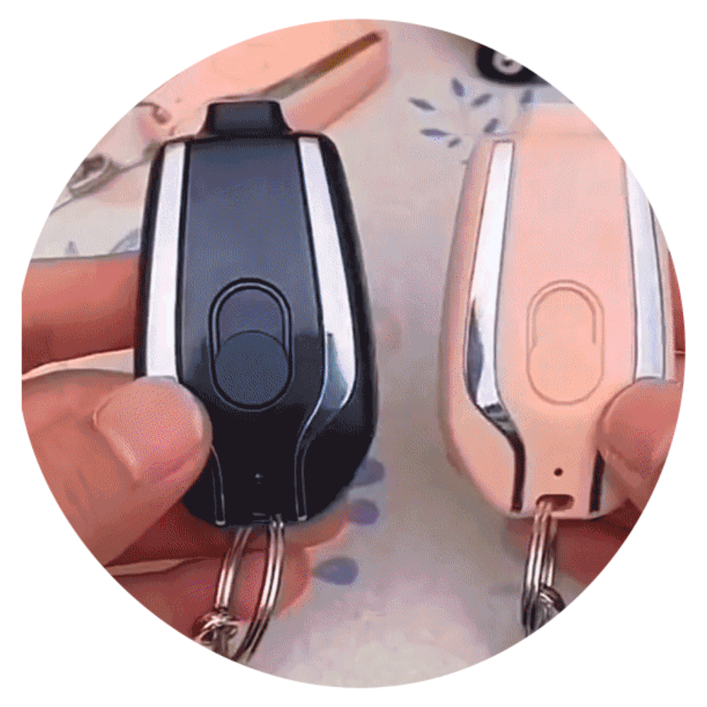 Power Clip Mini Power Bank Portachiavi Ricaricabile