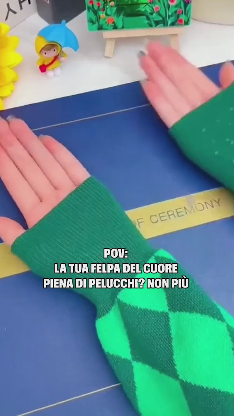 Rimuovi Pelucchi e Ferro da Stiro 2 in 1 Portatile per Tessuti e Viaggi