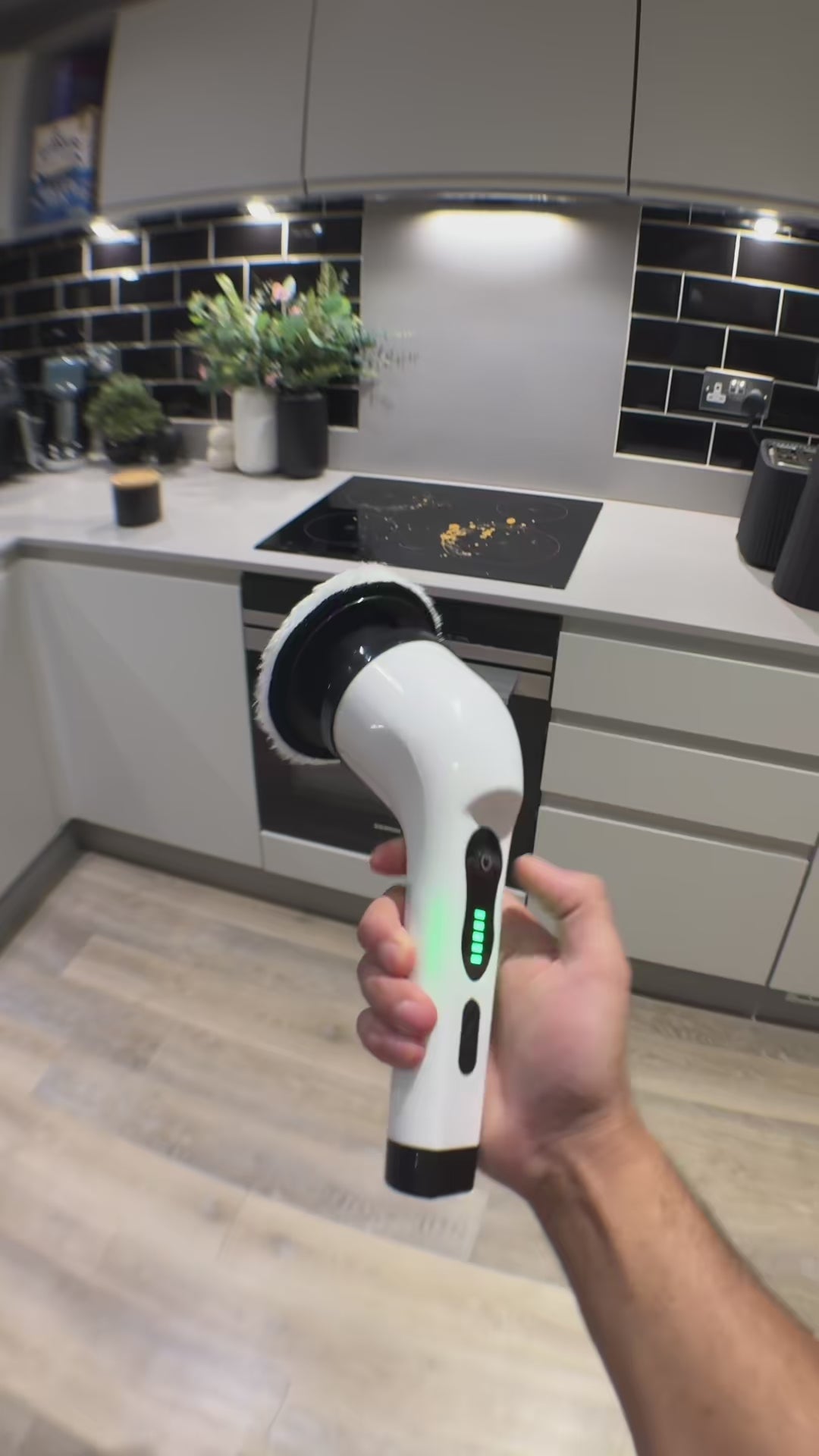 Spazzola Spin Elettrica Multiuso Scrub Rotante 9 in 1 per Pulizia Casa Profonda