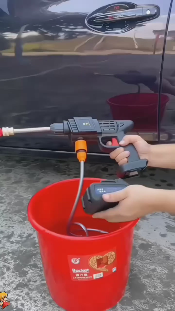 Pistola Idropulitrice a Batteria 48V ad Alta Pressione con Accessori Inclusi