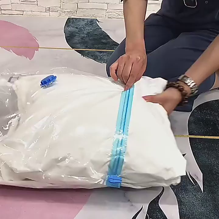 Sacchetti Sottovuoto con Pompa Manuale Salvaspazio – Protezione Ermetica per Vestiti e Biancheria