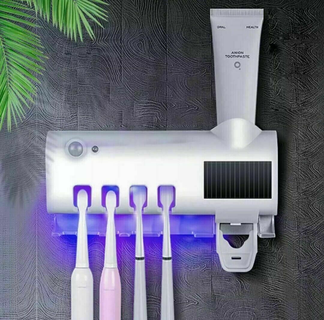 Porta Spazzolino con Dispenser Dentifricio Automatico a Parete