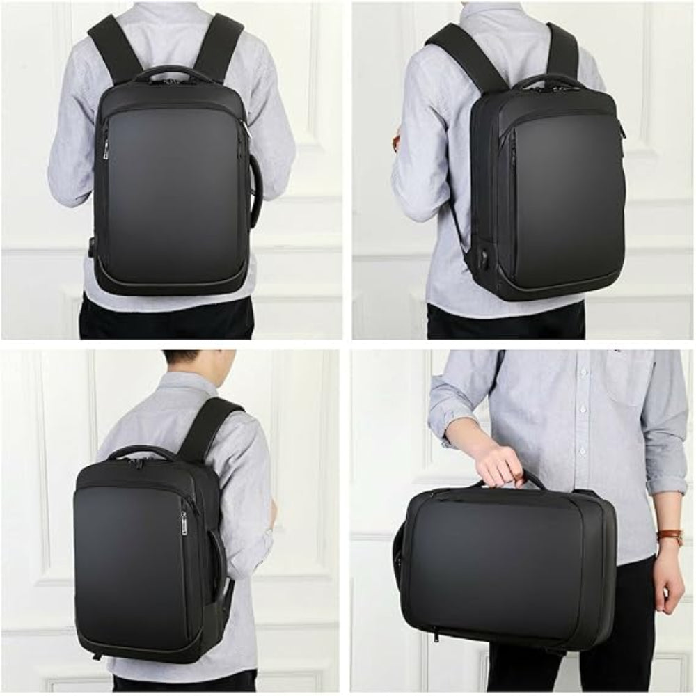 Primo piano del tessuto impermeabile resistente dello zaino